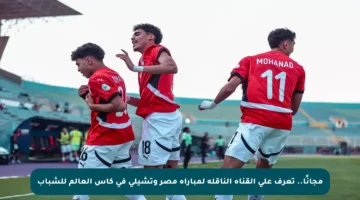 مجانًا.. تعرف على القناة الناقلة لمباراة مصر وتشيلي في كأس العالم للشباب